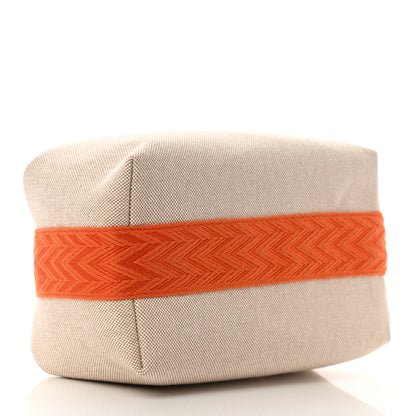 Hermes Canvas Small Bride-A-Brac Pouch Natural Orange 4 of 6
