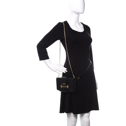 Prada City Calf Cahier Belt Bag Black 2 of 11