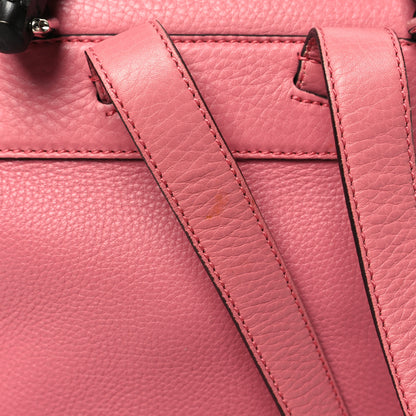 Gucci Cellarius Calfskin Medium Bamboo Backpack Glossy Pink 11 of 12