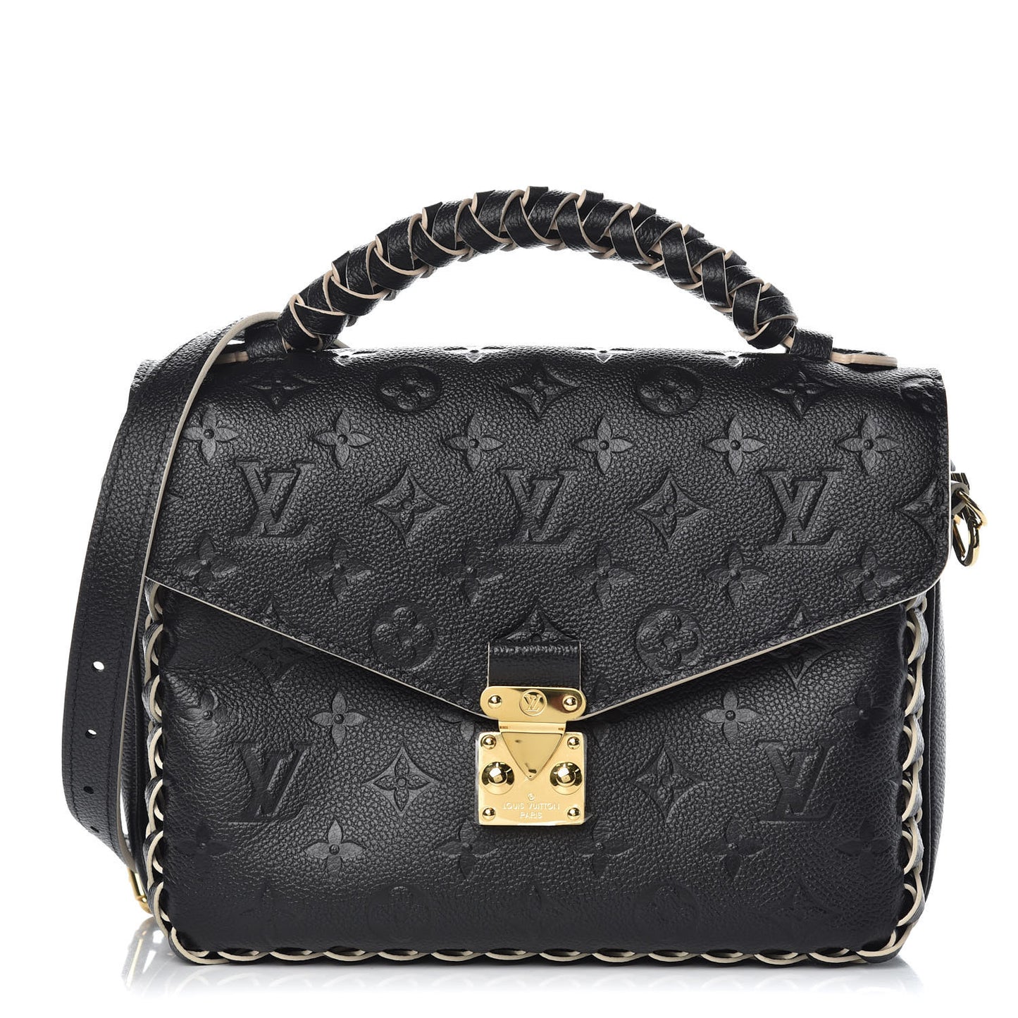 Empreinte Braided Pochette Metis Black