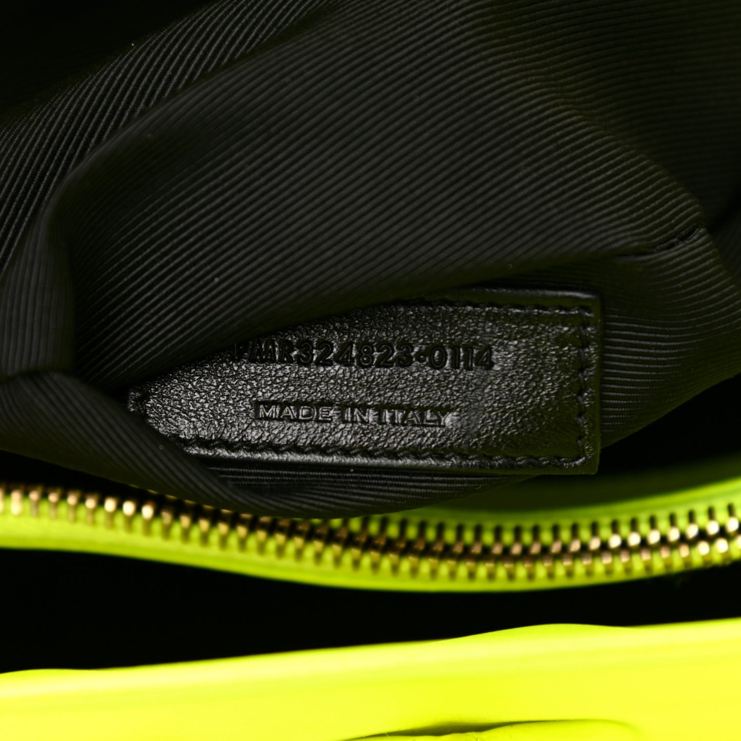 Calfskin Small Sac De Jour Bag Neon Yellow