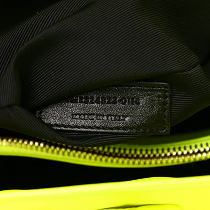 Saint Laurent Calfskin Small Sac De Jour Bag Neon Yellow 7 of 15