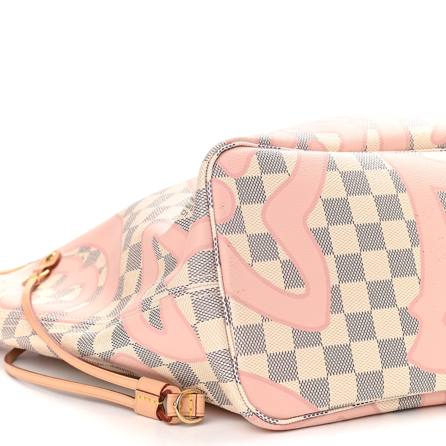 Louis Vuitton Damier Azur Tahitienne Neverfull MM 9 of 10
