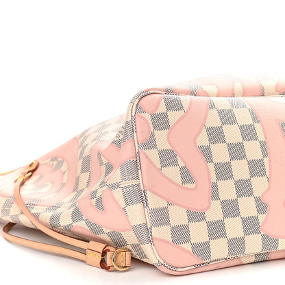 Louis Vuitton Damier Azur Tahitienne Neverfull MM 9 of 10