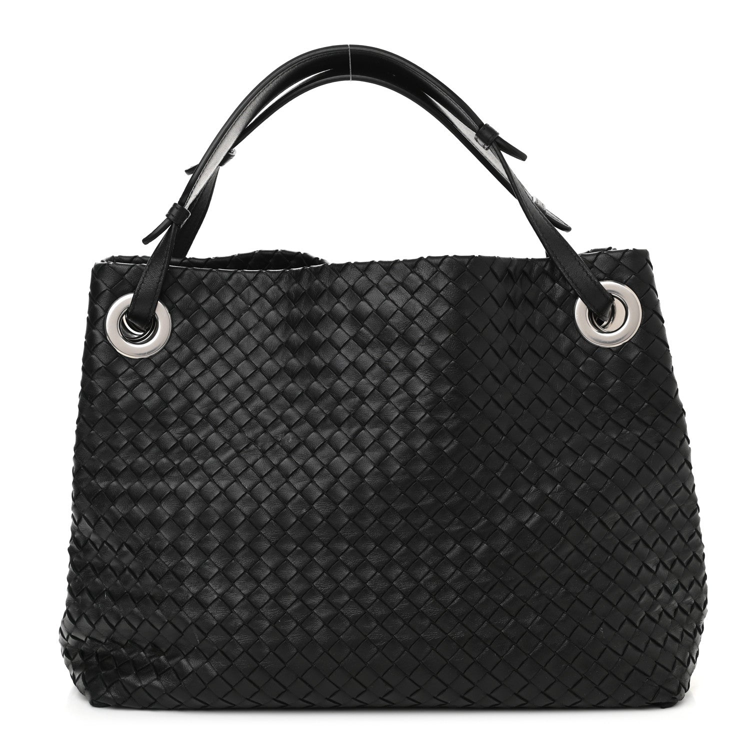 Bottega Veneta Nappa Intrecciato Medium Garda Bag Black 1 of 12