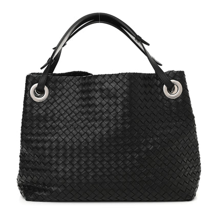 Bottega Veneta Nappa Intrecciato Medium Garda Bag Black 1 of 12