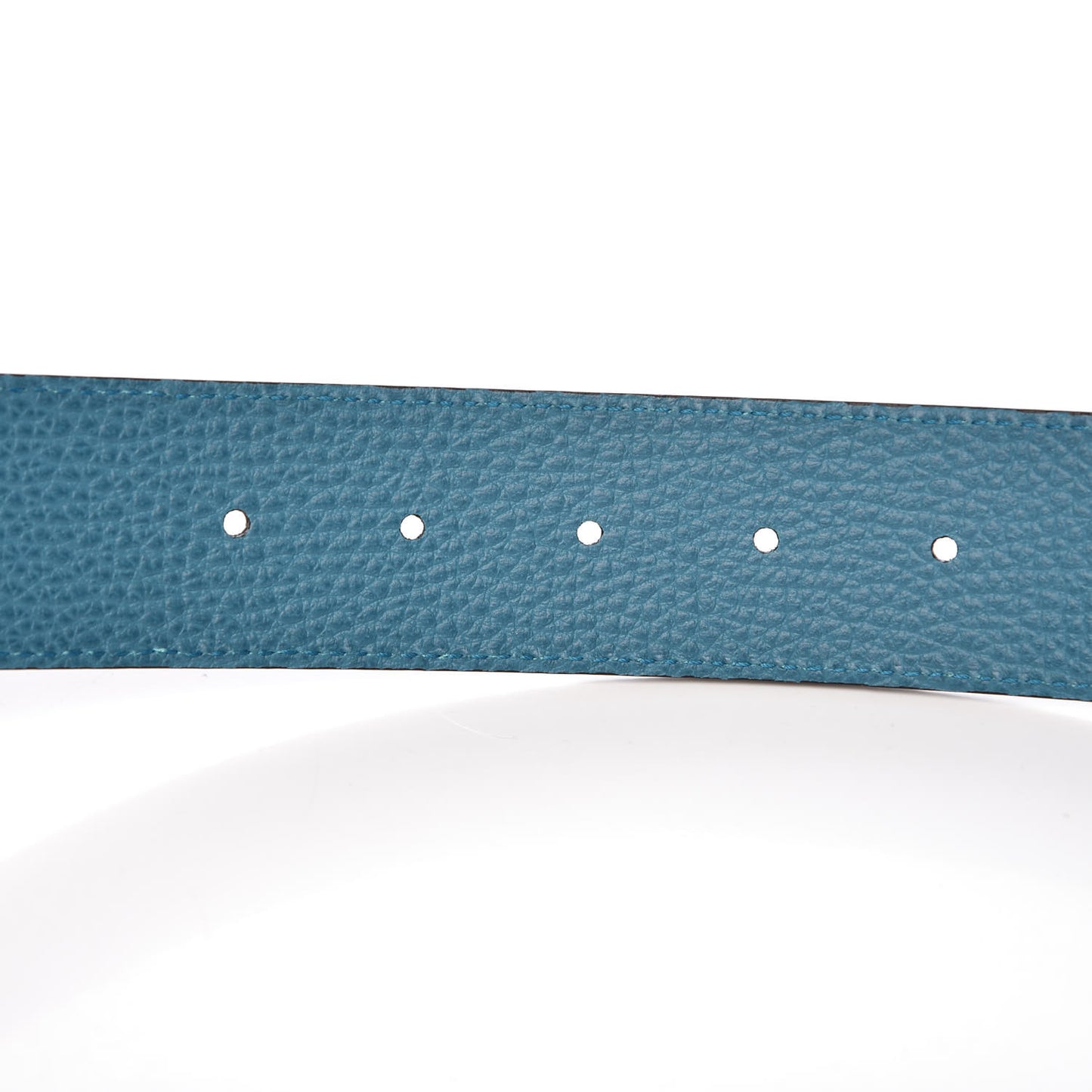 Dollar Calfskin 1973 Reversible Belt 80 32 Black Deep Cobalt