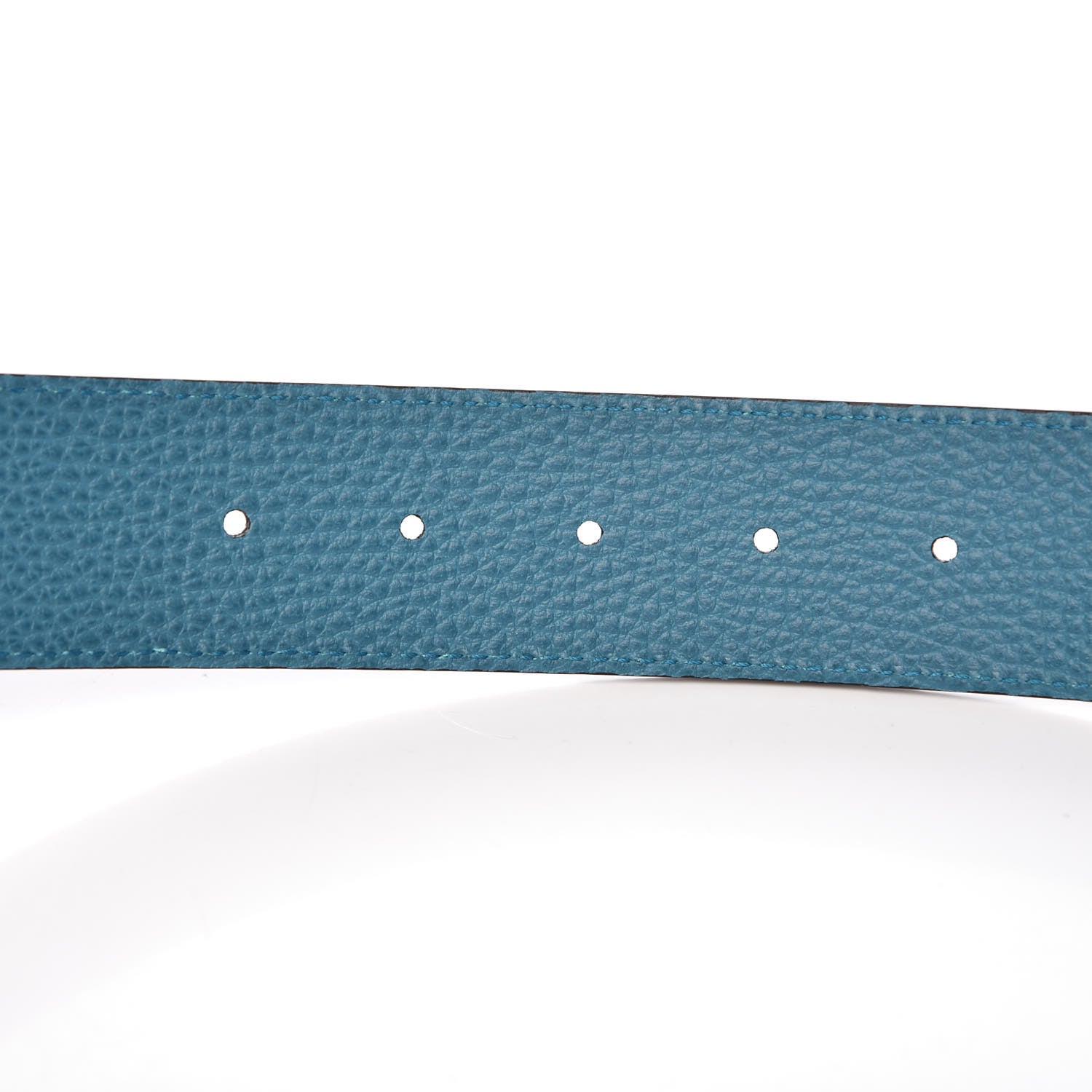 Gucci Dollar Calfskin 1973 Reversible Belt 80 32 Black Deep Cobalt 7 of 8