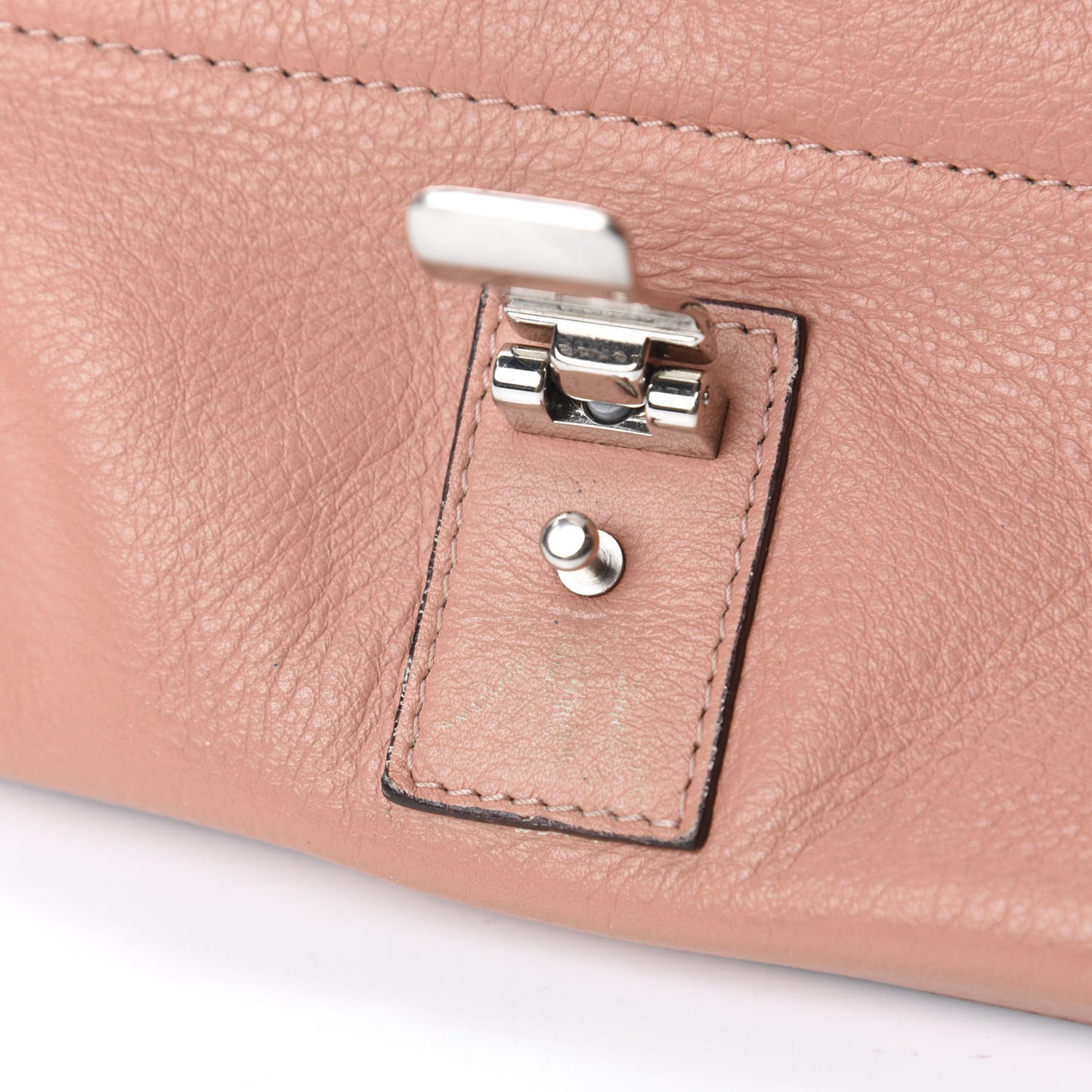 Calfskin Double Sided PS Courier Bag Coral Honey