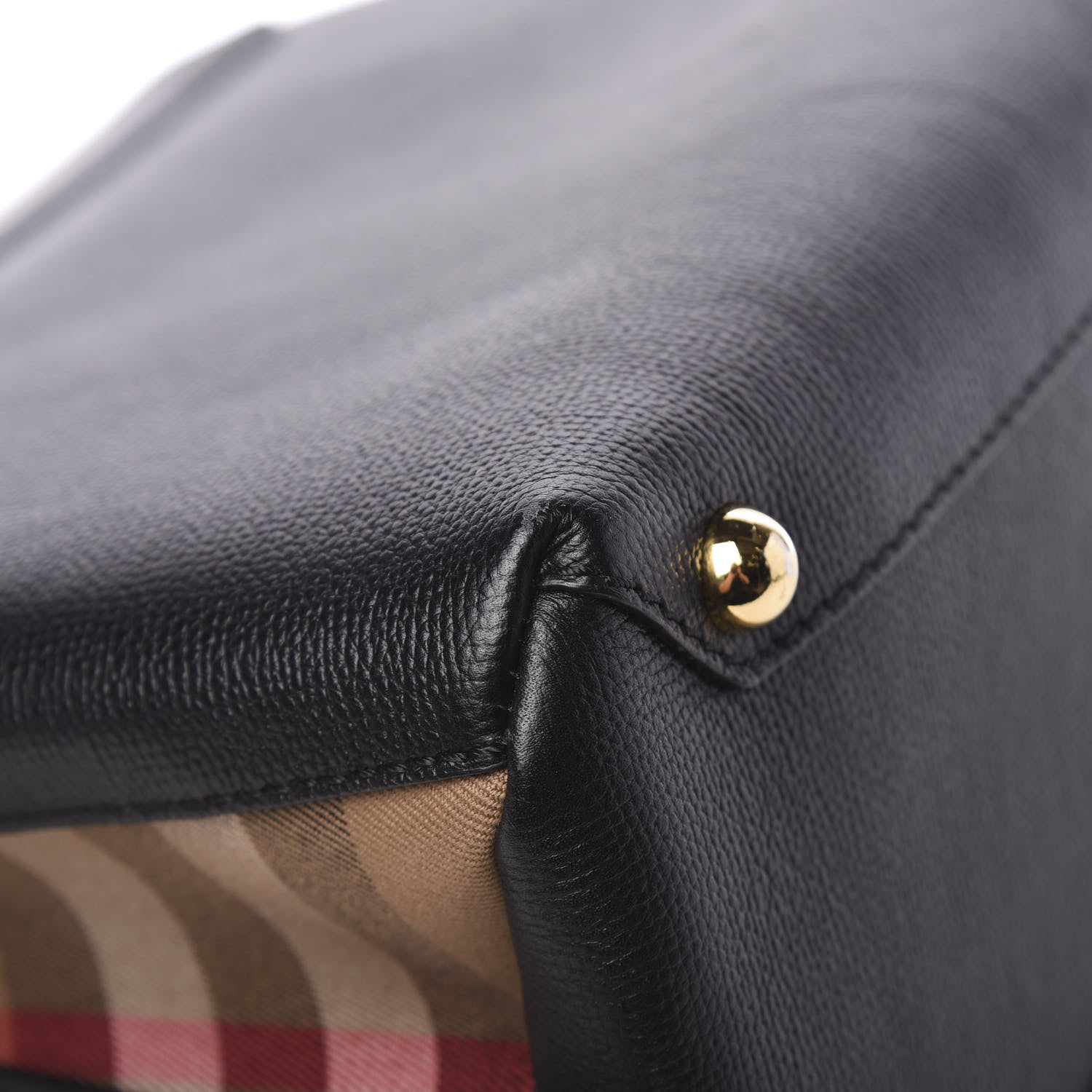 Burberry Derby Calfskin House Check Medium Camberley Black 14 of 15