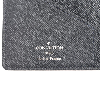 Louis Vuitton Taiga Porte Valeurs Organizer Wallet Blue Marine 6 of 7