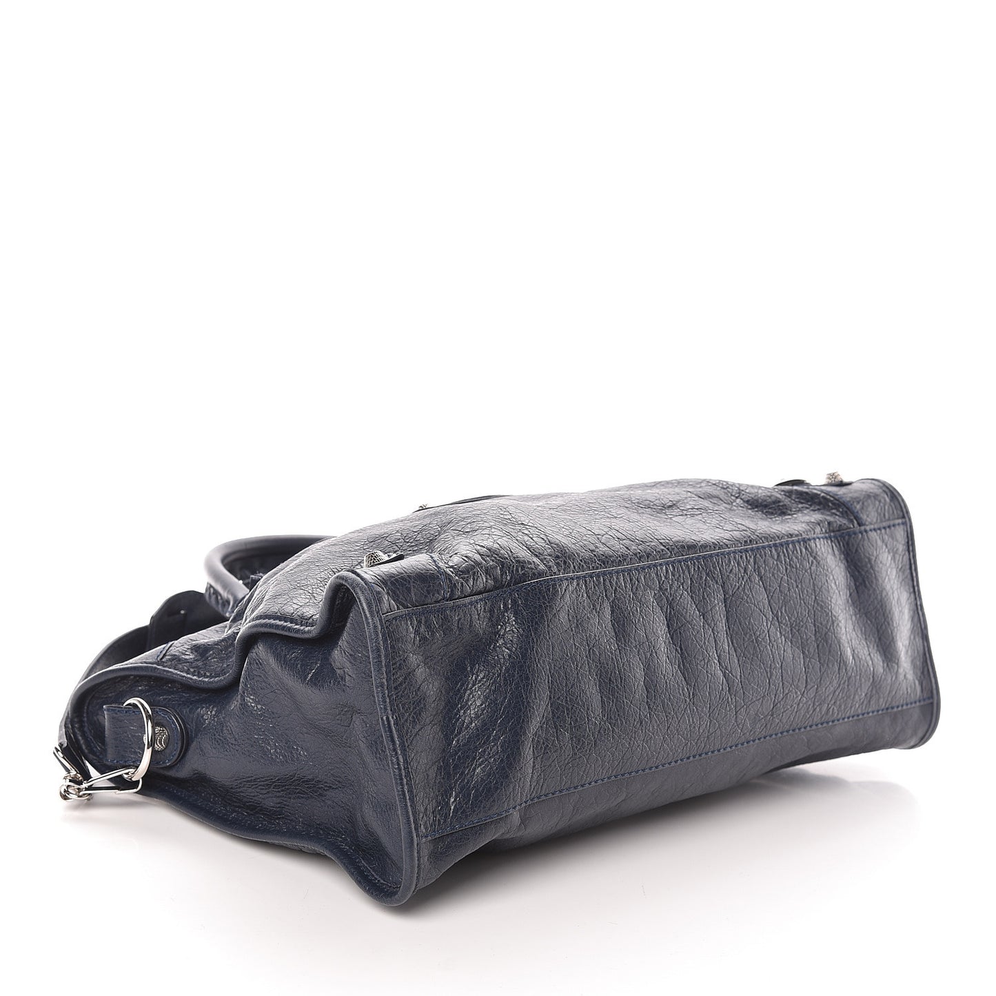 Agneau Giant 12 Silver Hardware City Bleu Obscur