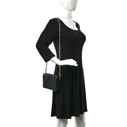 Louis Vuitton Lambskin Embossed Monogram Pochette Coussin Black 2 of 9