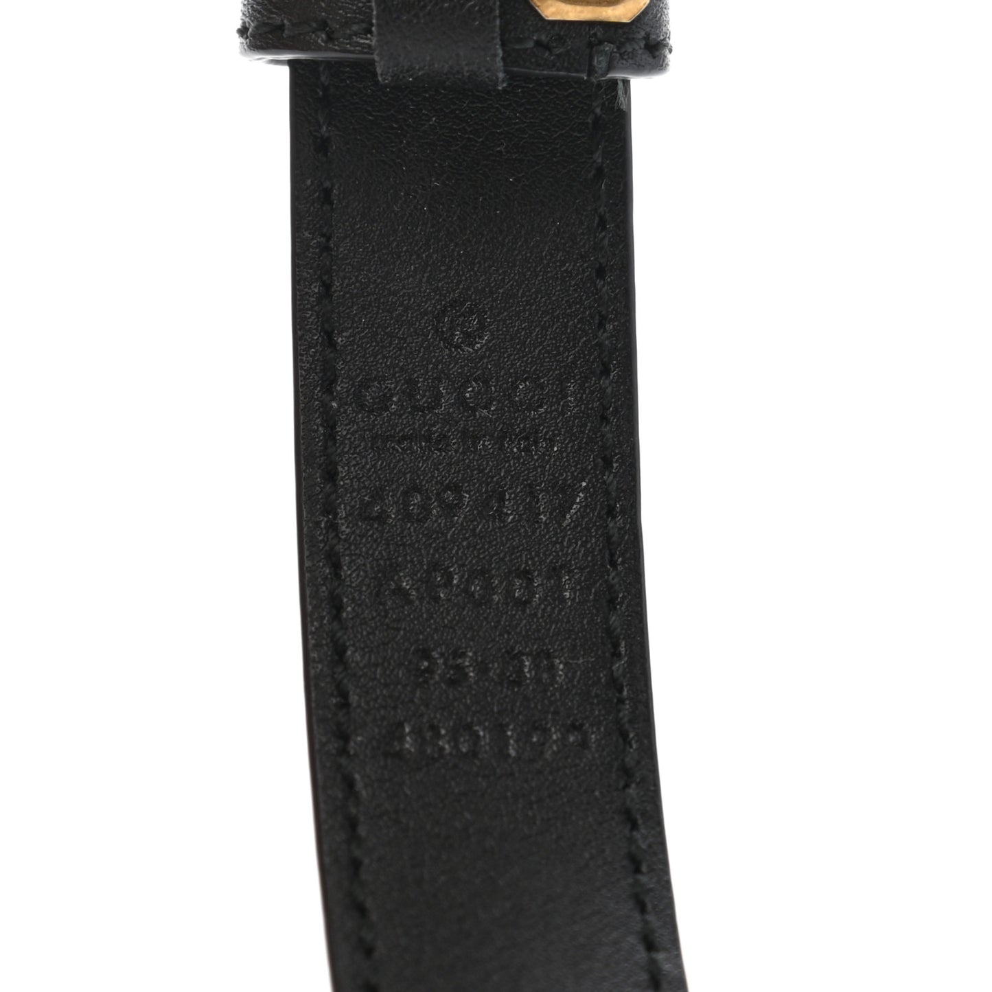 Calfskin Double G 20mm Belt 95 38 Black