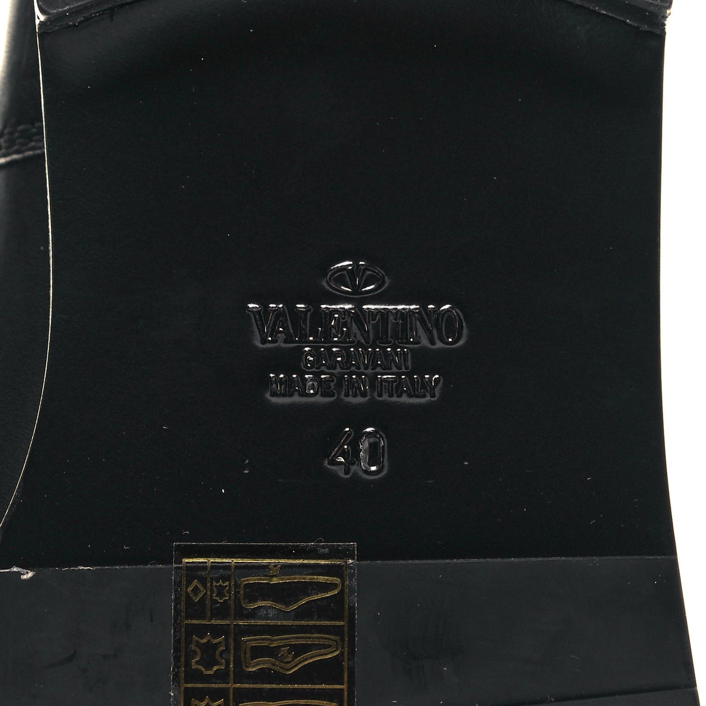 Calfskin Vlogo Biker Boots 40 Black