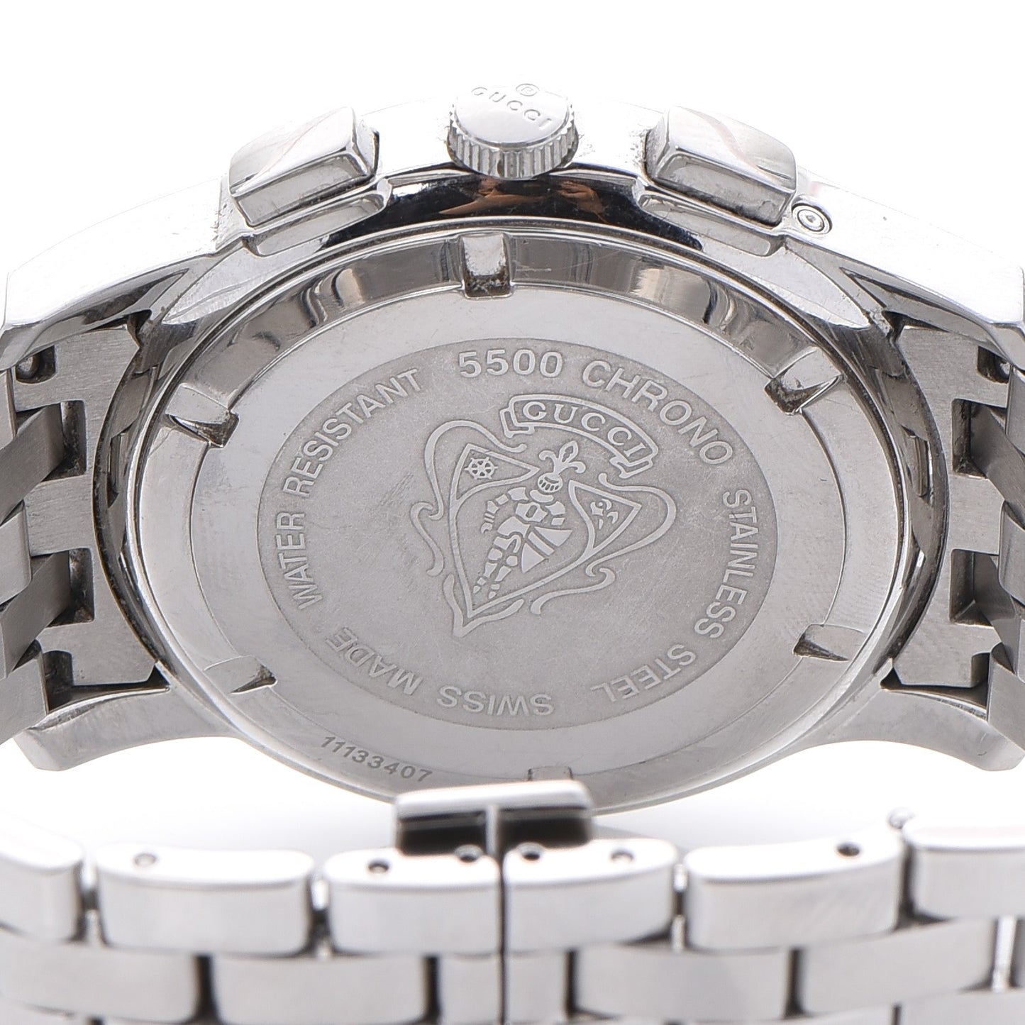 Stainless Steel 42mm 5500 Chronograph Quartz Watch Black