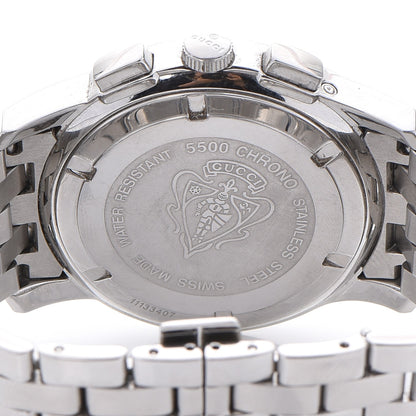 Gucci Stainless Steel 42mm 5500 Chronograph Quartz Watch Black 5 of 9