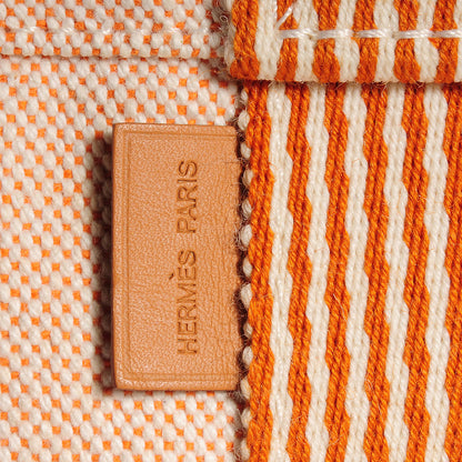 Hermes Cotton Canvas Fourre Tout PM Tote Orange 10 of 15