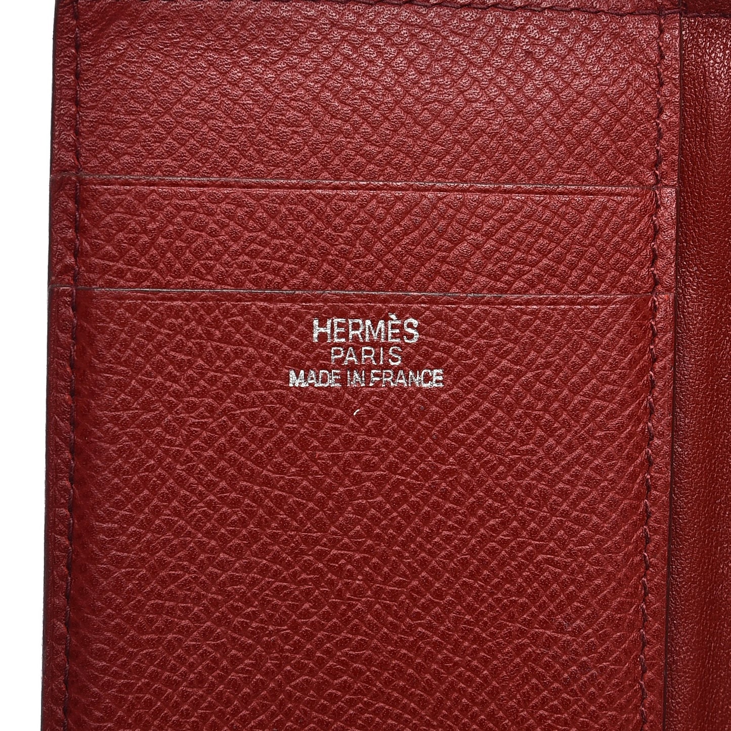 Epsom Card Case Rouge Vif
