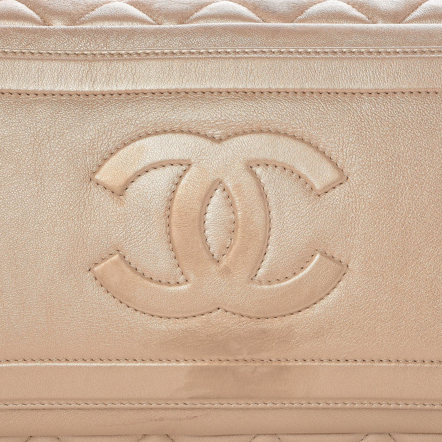 Lambskin Coco Cocoon Bowler Light Gold