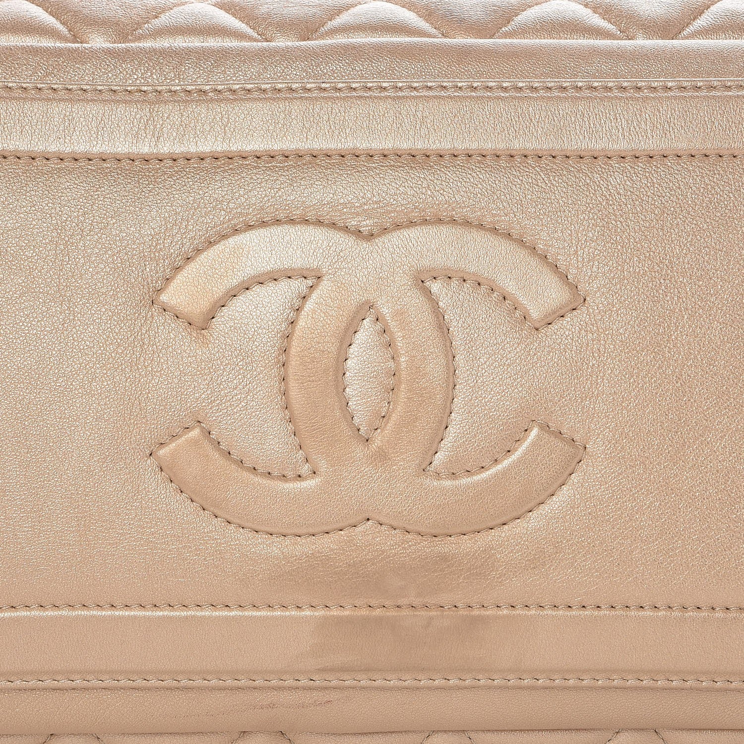 Chanel Lambskin Coco Cocoon Bowler Light Gold 8 of 8