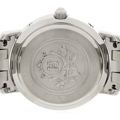 Hermes Stainless Steel 24mm Clipper Quartz Watch Grey 4 of 4