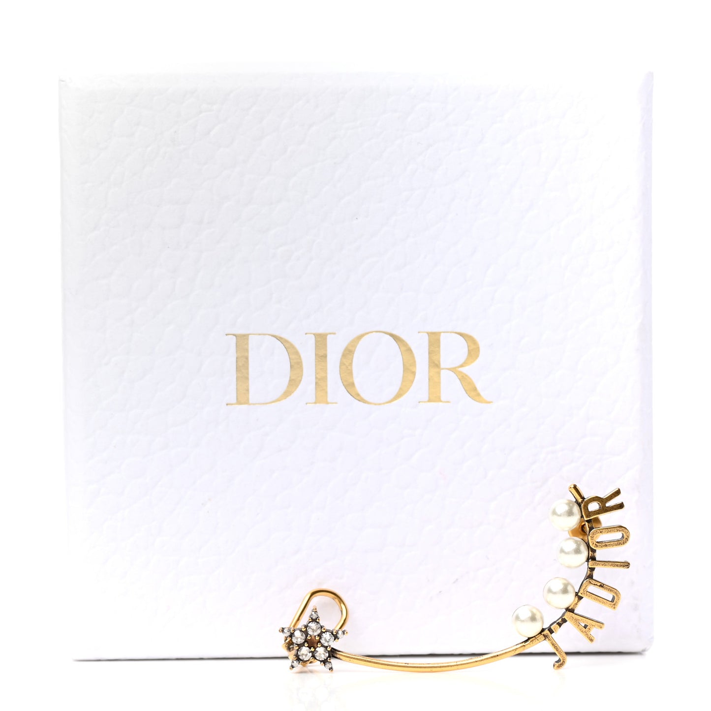 Pearl Crystal J'Adior Earring Gold