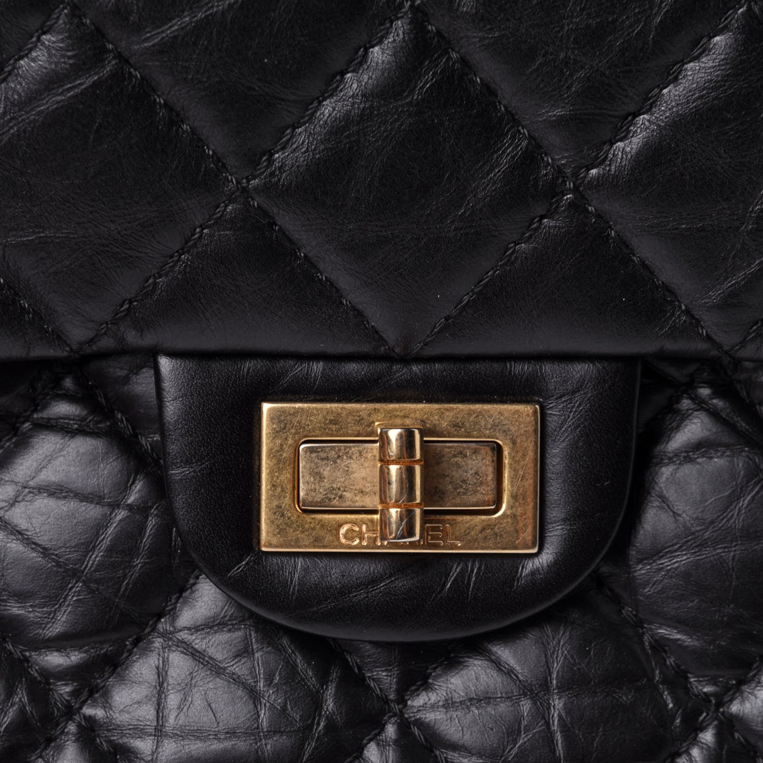 Chanel Aged Calfskin Quilted 2.55 Reissue 226 Flap Black 9 of 11