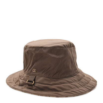 Gucci Canvas Monogram Reversible Bucket Hat XXL Brown 10 of 16