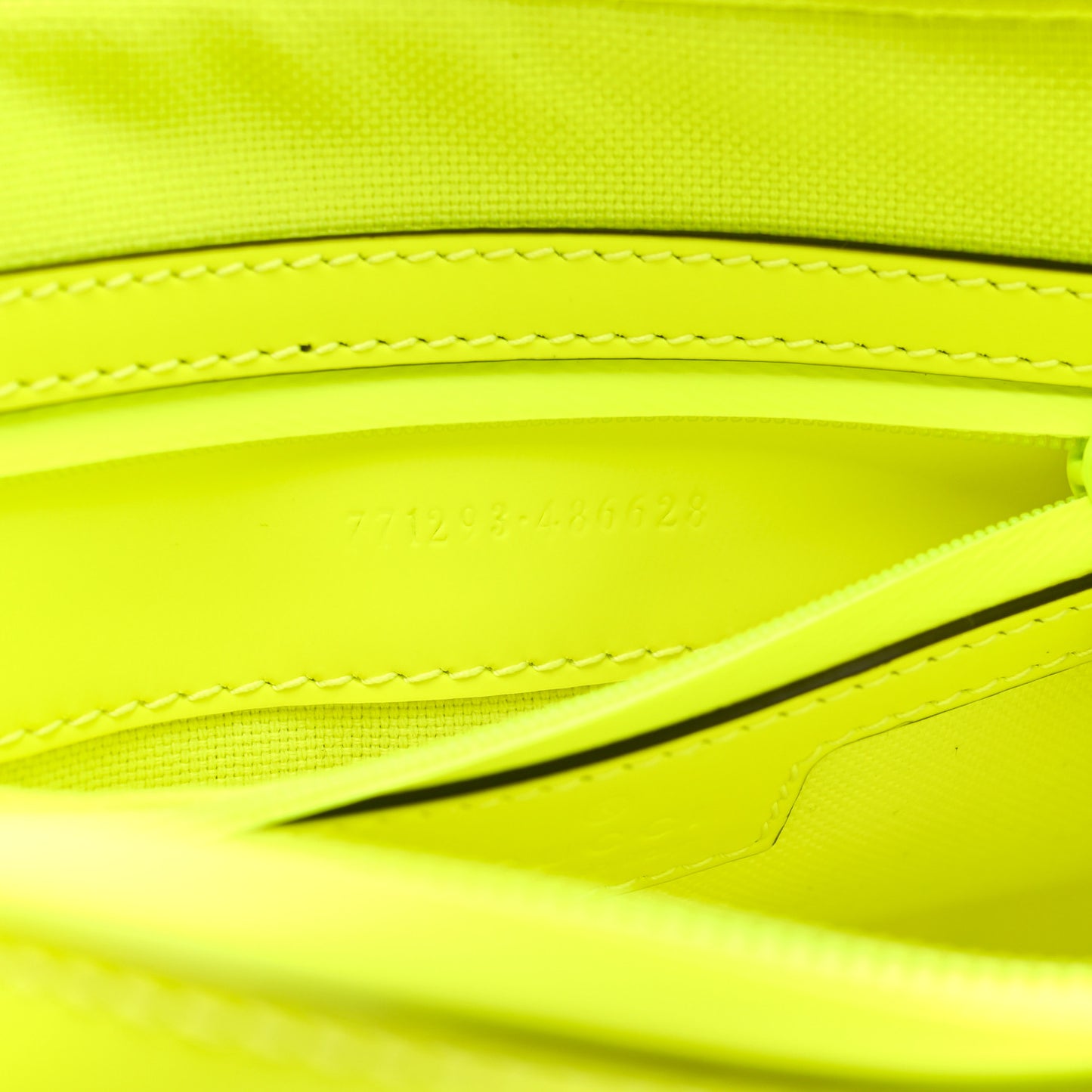 Rubber Effect Monogram GG Crossbody Bag Fluorescent Yellow