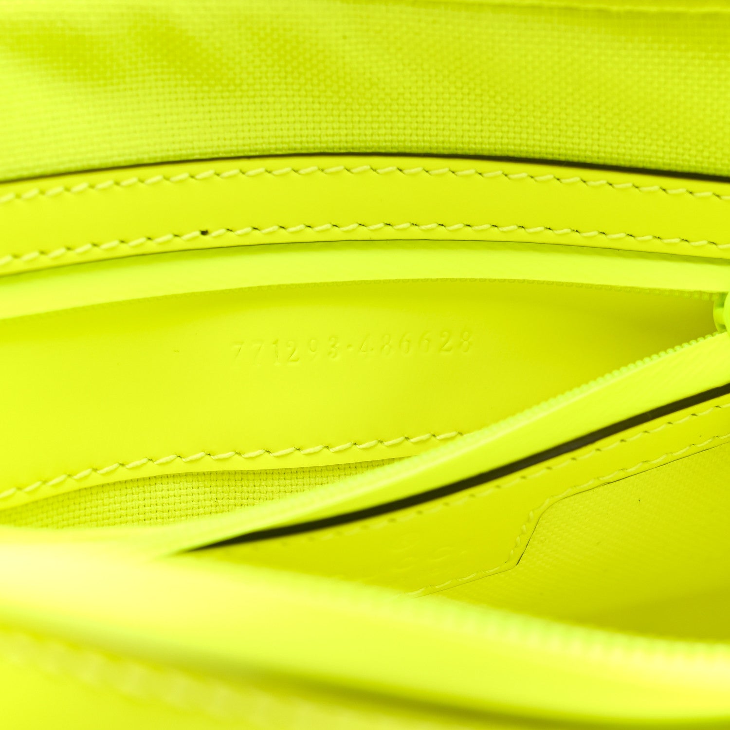 Gucci Rubber Effect Monogram GG Crossbody Bag Fluorescent Yellow 7 of 10