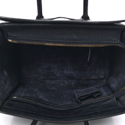 Celine Drummed Calfskin Micro Luggage Midnight 4 of 15