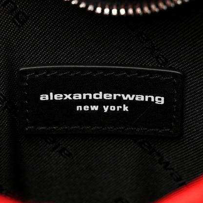 Alexander Wang Ostrich Feather Heart Pillow Clutch Bright Red 6 of 7