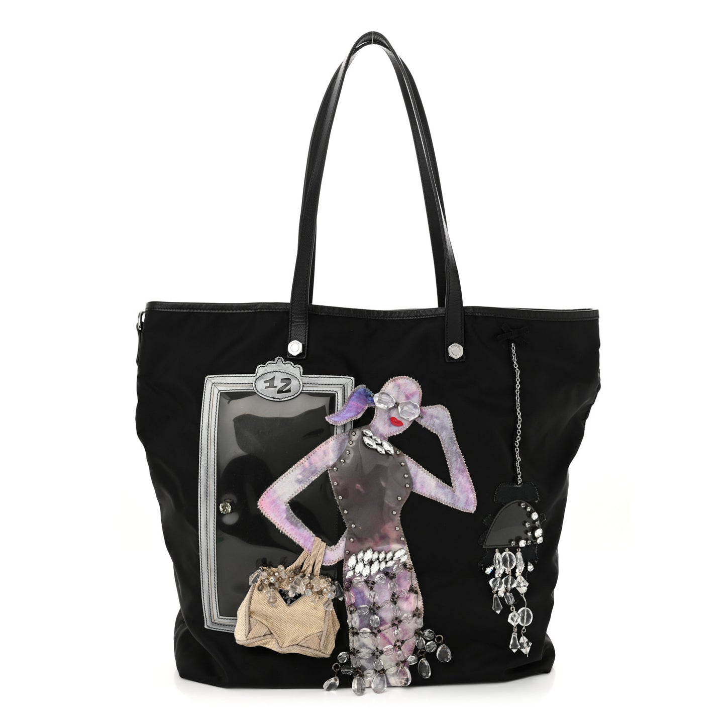 Tessuto Nylon Robot Tote Black