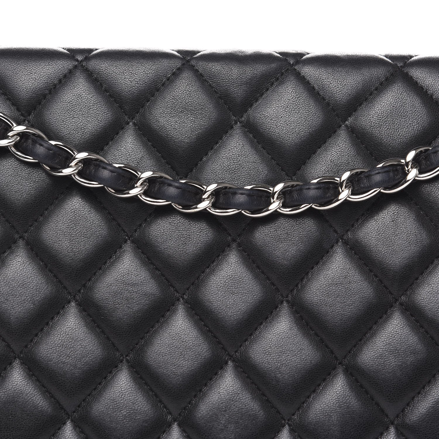 Chanel Lambskin Quilted Maxi Single Flap Black 15 of 20