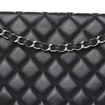 Chanel Lambskin Quilted Maxi Single Flap Black 15 of 20