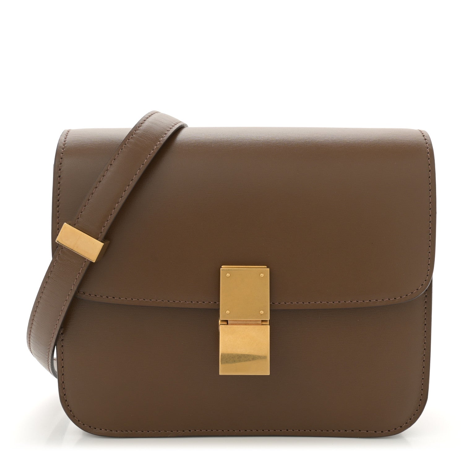 Celine Box Calfskin Teen Classic Box Flap Bag Camel 1 of 10