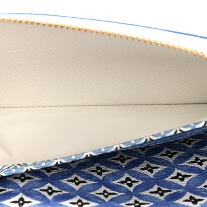 Louis Vuitton Monogram Giant By The Pool Zippy Wallet Resort Blue 9 of 12