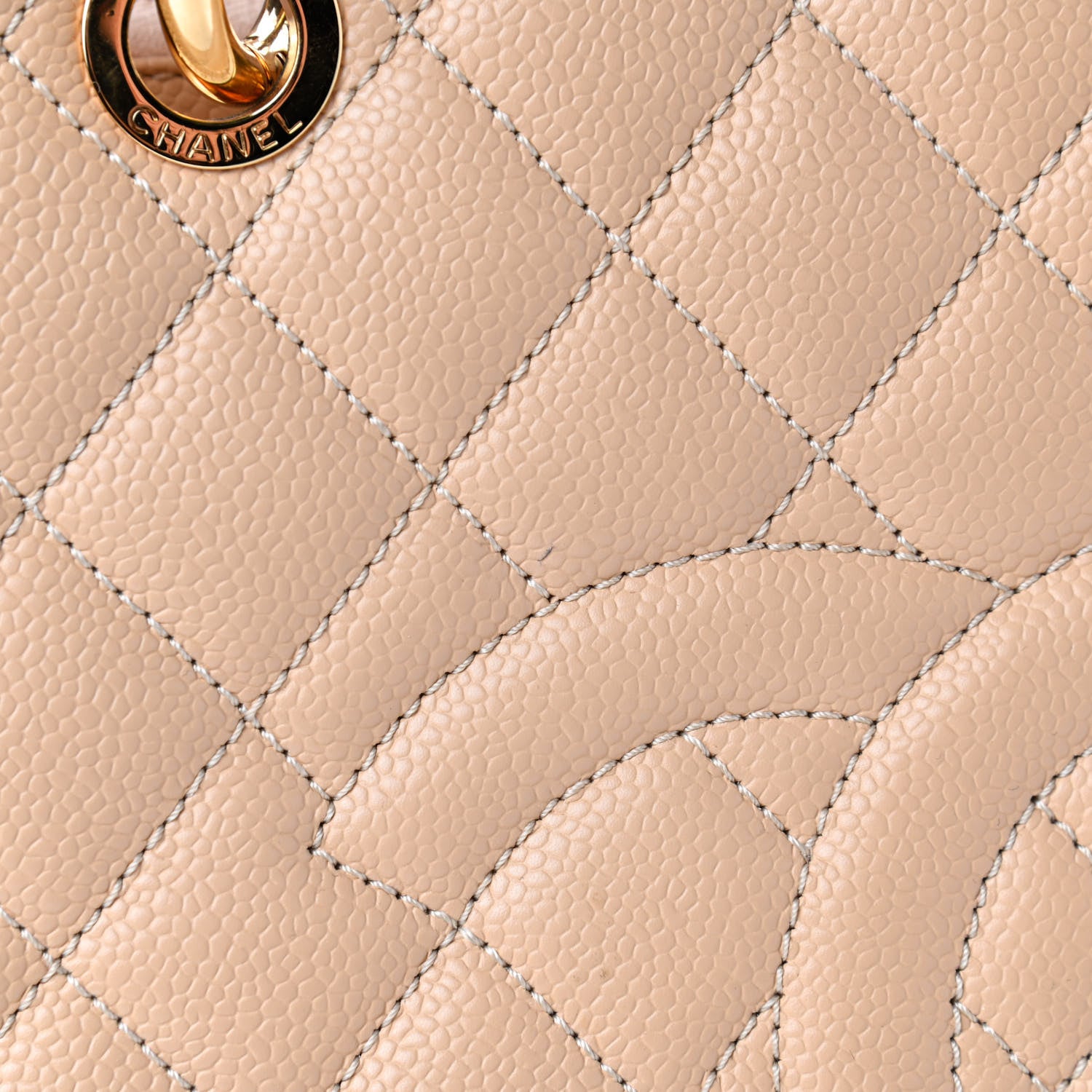 Chanel Caviar Quilted Grand Shopping Tote GST Beige Clair 8 of 8