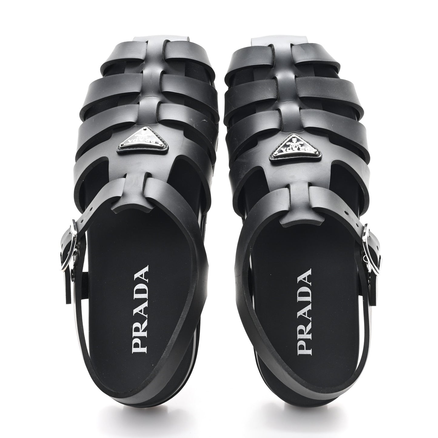 Foam Rubber Triangle 50mm Cage Sandals 40 Black