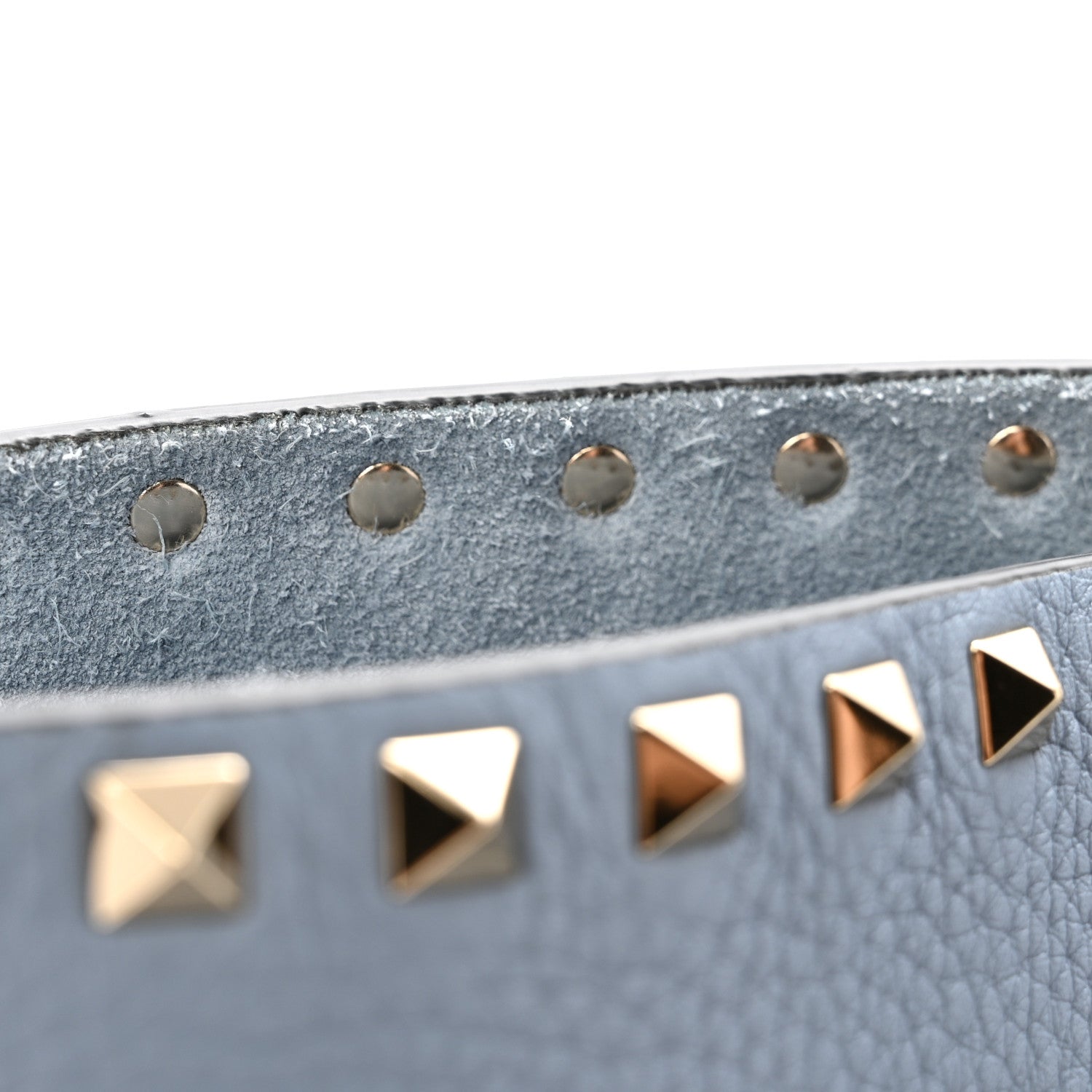 Valentino Garavani Grained Calfskin Rockstud Shoulder Tote Niagara 12 of 12