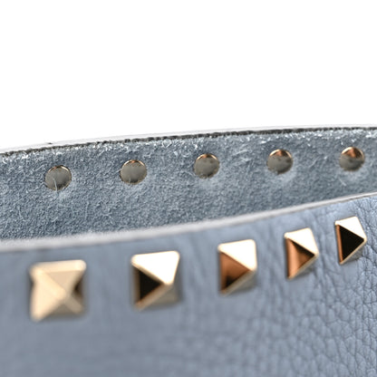 Valentino Garavani Grained Calfskin Rockstud Shoulder Tote Niagara 12 of 12