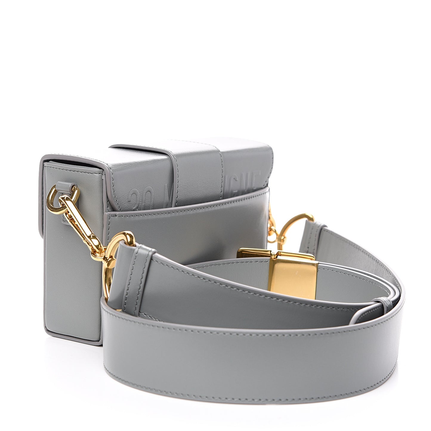 Box Calfskin 30 Montaigne Box Bag Gray