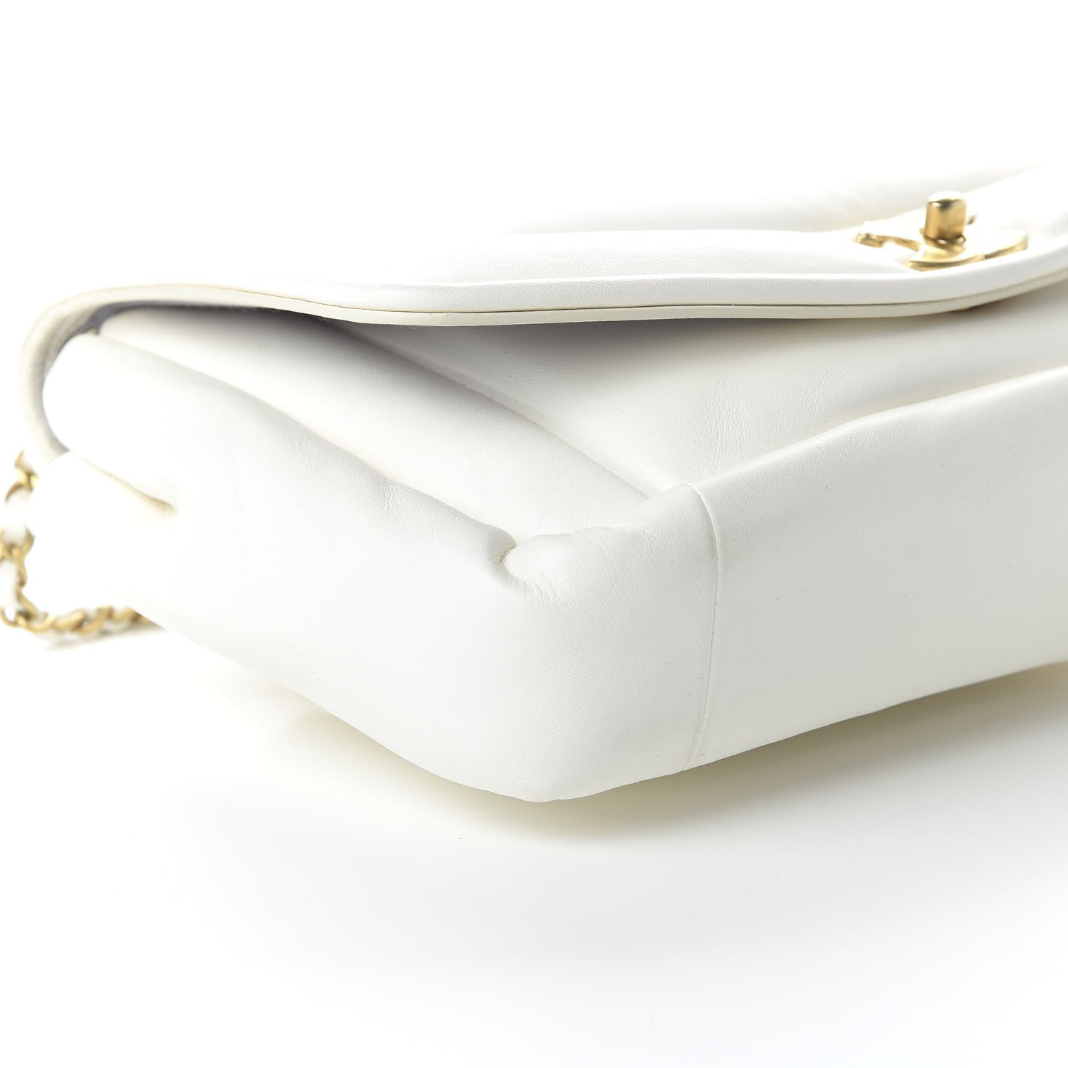 Chanel Lambskin Medium Simply Flap White 6 of 10