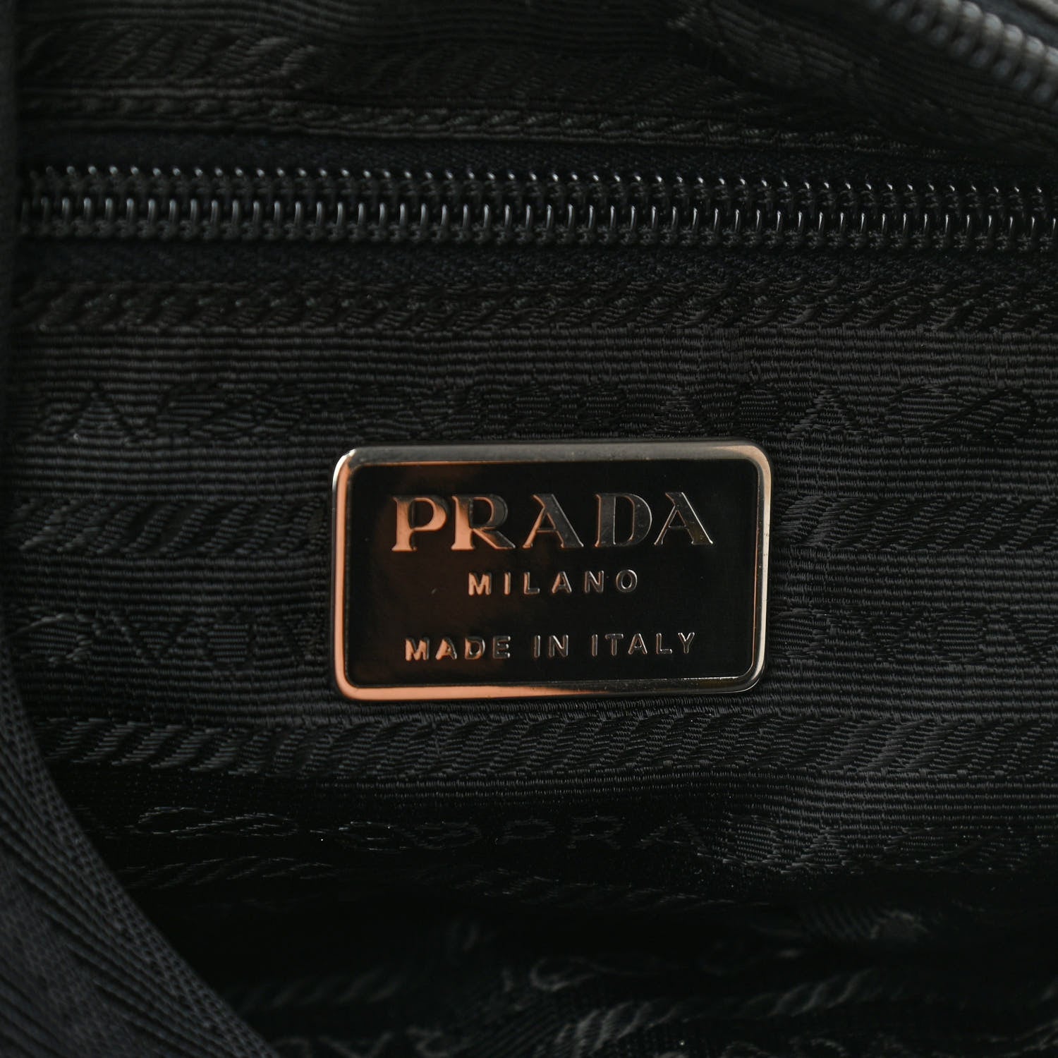 Prada Tessuto Nylon Shoulder Bag Black 6 of 15