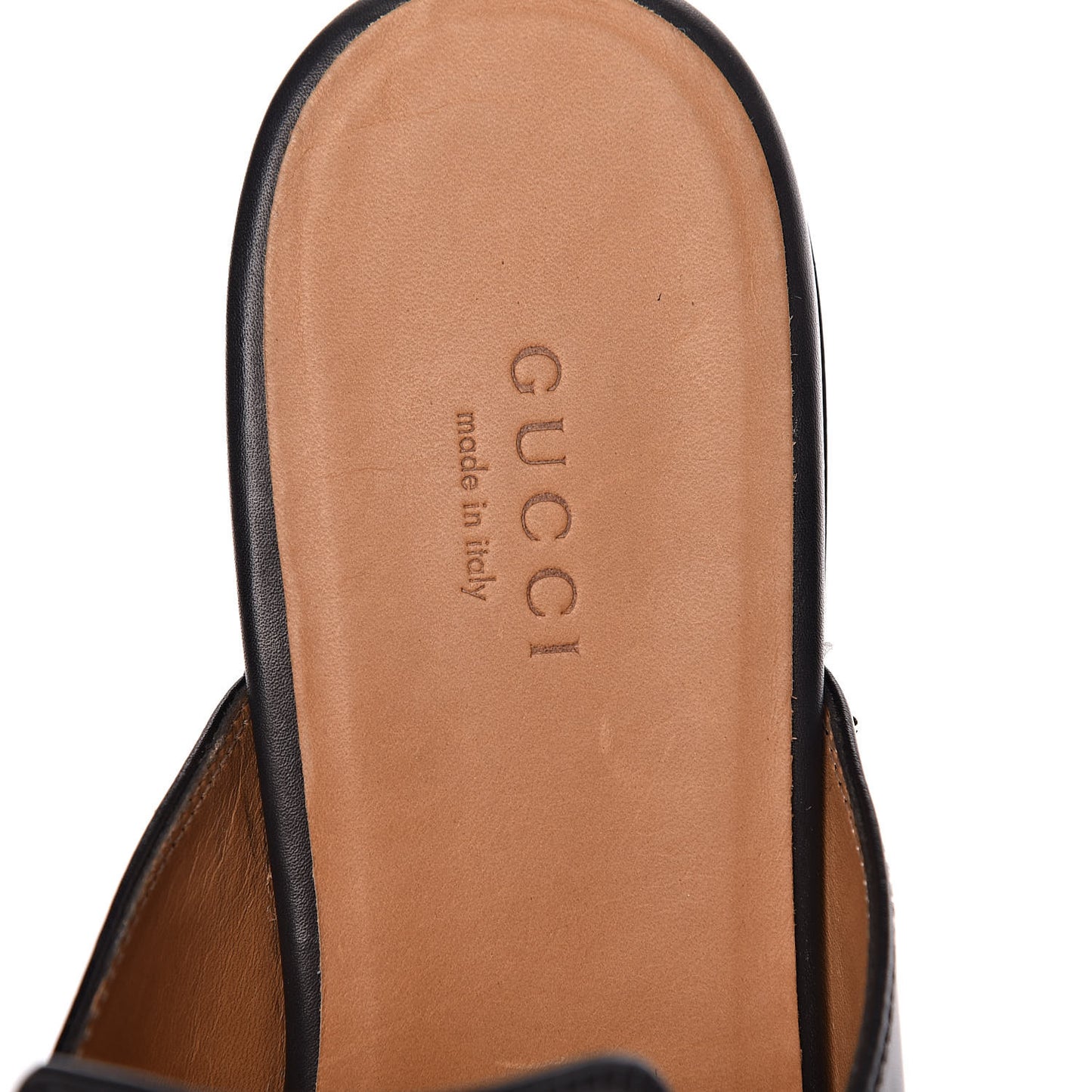 Calfskin Womens Princetown Slippers 38 Black