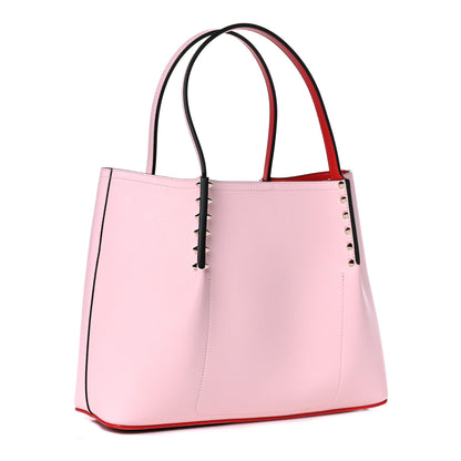 Christian Louboutin Calfskin Spiked Small Cabarock Shopper Tote Poupee 3 of 9