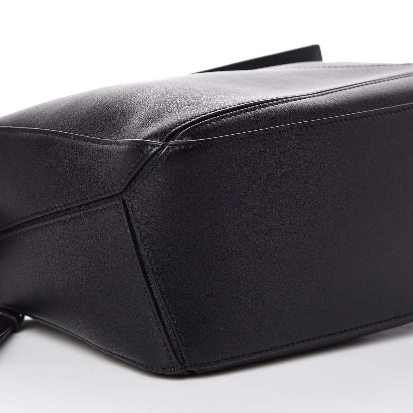 Calfskin Small Puzzle Bag Black