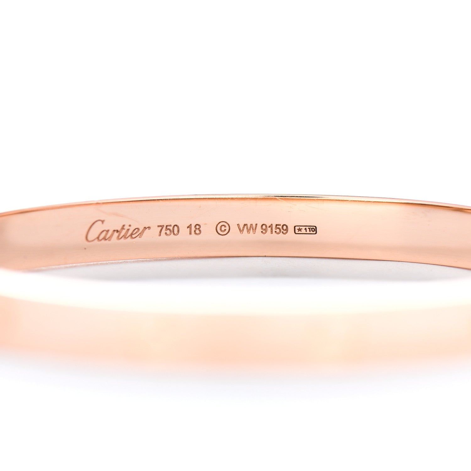 Cartier 18K Pink Gold LOVE Bracelet 18 4 of 5