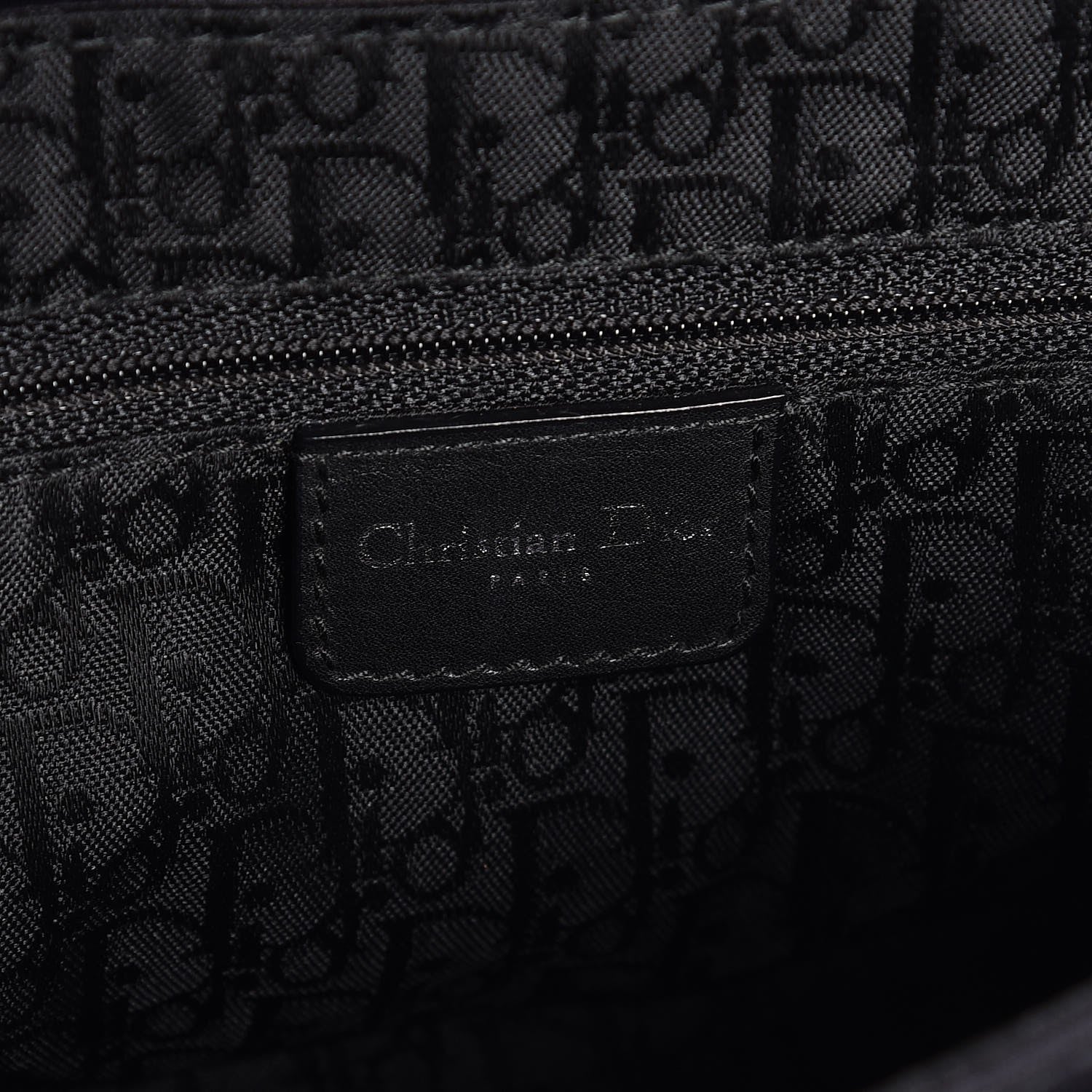 Christian Dior Silk Jersey Crystal Hardcore Clutch Black 6 of 13
